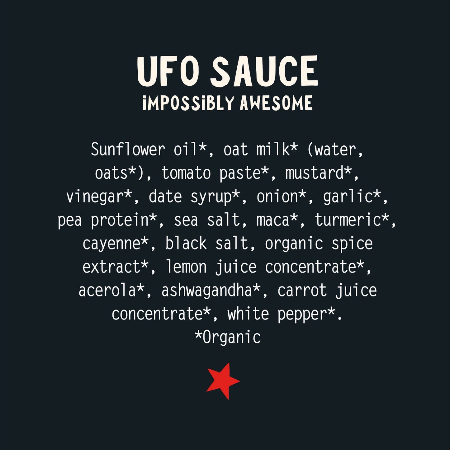UFO Burger Sauce Organic - 8 Pack